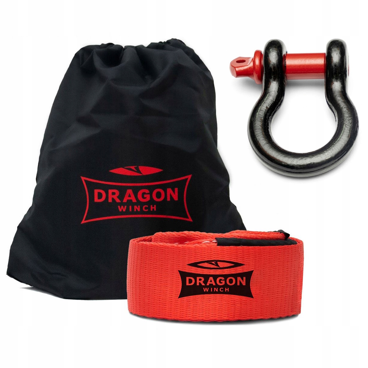 Dragon Winch x1 Szekla 1/1 8,5 t Pas 3m 9T II navijáky Off Road 4x4