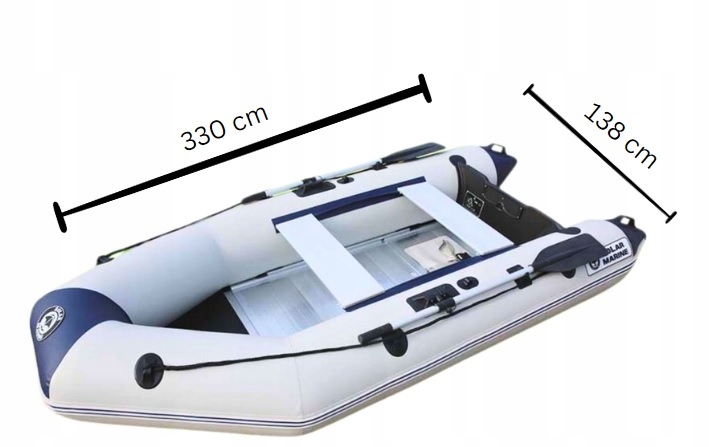 PONTON WĘDKARSKI Z TWARDYM DNEM 4 OSOBOWY TURYSTYCZNY DUŻY ZESTAW 3,3 M Liczba osób 4