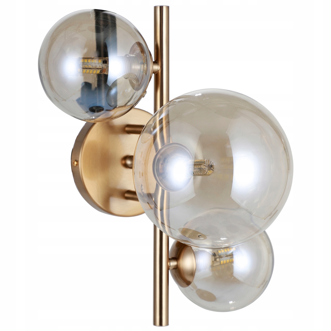 

Lampa wisząca bursztynowe kule 5P Canello Italux