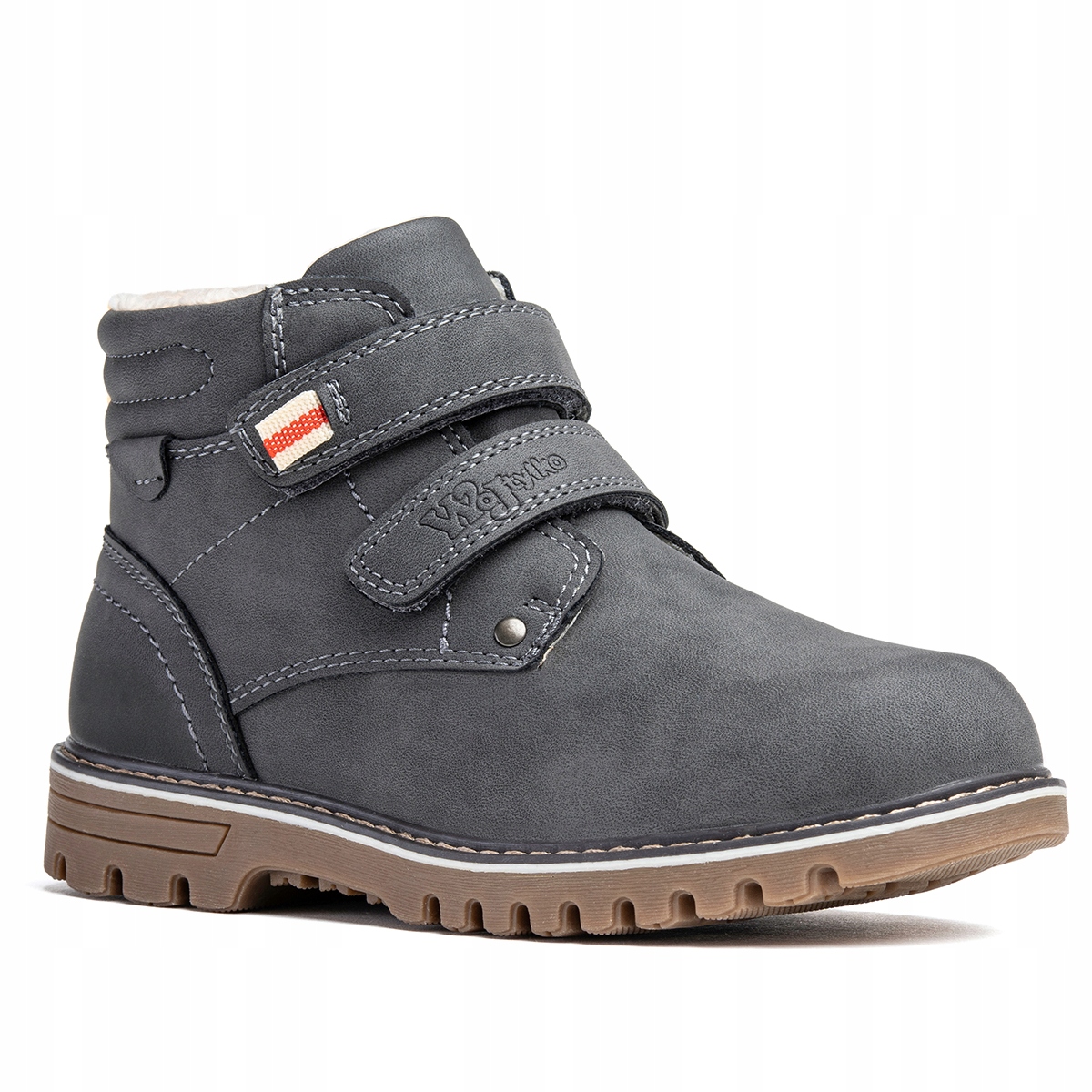 Trzewiki trapery ocieplane rzepy wygodne Wojtyłko