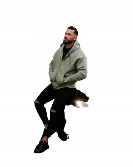 Bluza męska Olavoga Evlo 2025 oliwkowa XL