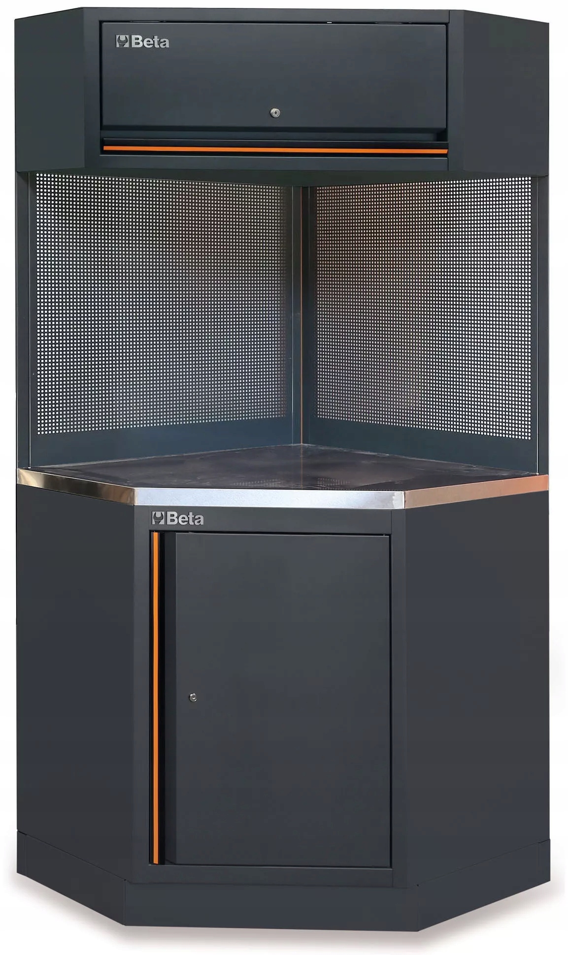 Moduł narożny stalowy blat + szafka system C45PRO Beta 4500/C45PRO/C/X