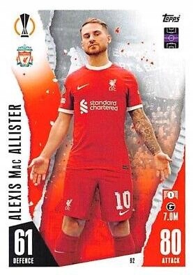 Match Attax 2023/24 92 Alexis Mac Allister Topps