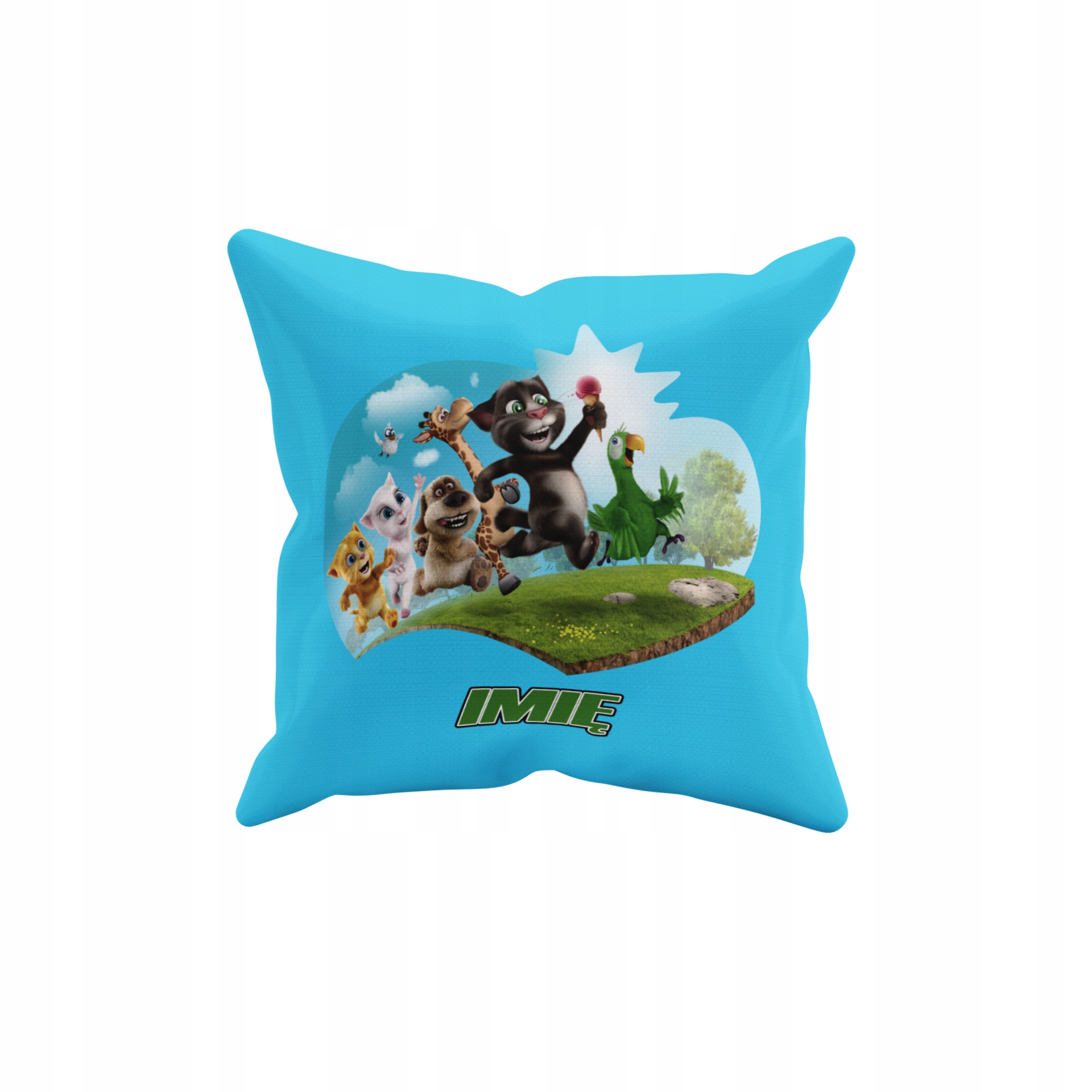 POSZEWKA NA PODUSZKĘ JAŚKA DO PRZEDSZKOLA TALKIN TOM + IMIĘ GRATIS Waga produktu z opakowaniem jednostkowym 0.5 kg