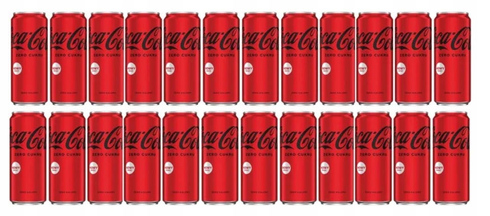 24x 330ml Coca Cola Zero napój Zgrzewka