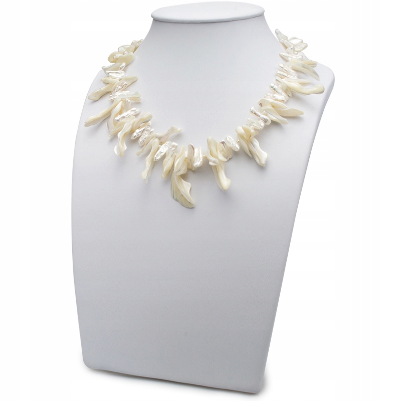 Stříbrný Náhrdelník Z Pravých Perel A Mušlí