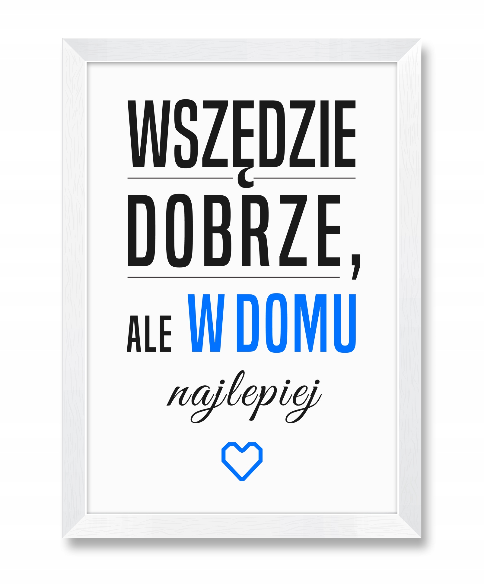 

Nowoczesny obraz na ścianę w białej ramie A4