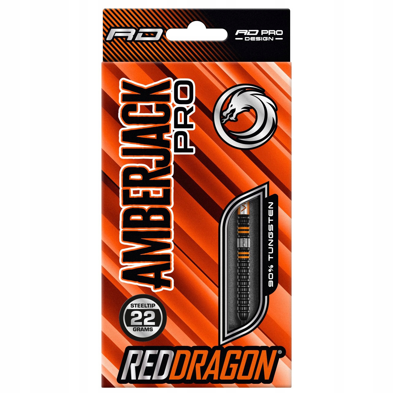 RED DRAGON Amberjack Pro 1 22g Tungsten Darts Set with Flights & Stalks — miniatura 4