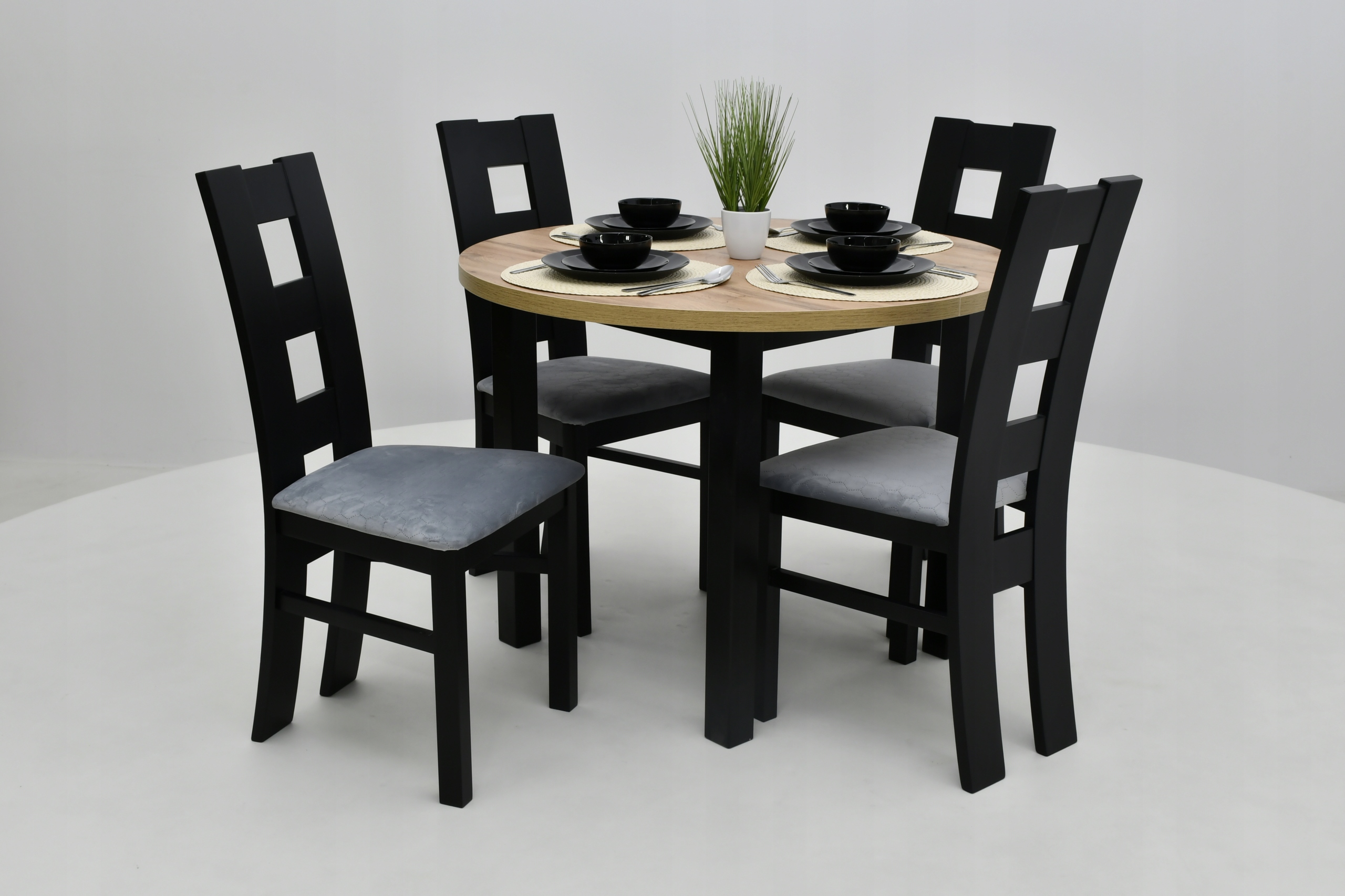 solidne meble, drewno bukowe, tapicerowane krzesło Kod producenta poli4k42