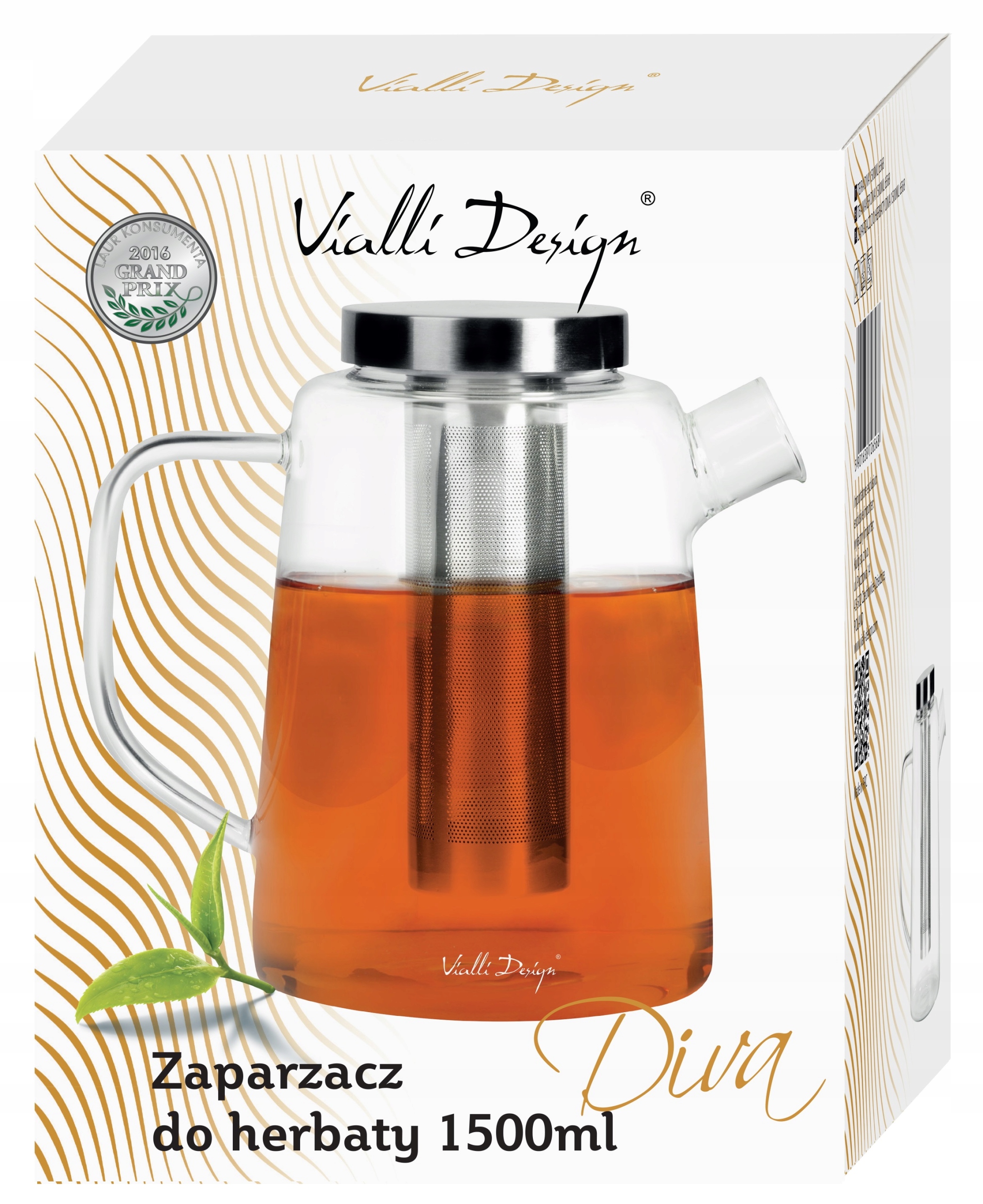 

Vialli Diva Dzbanek Zaparzacz Herbaty Ziół 1,5 L