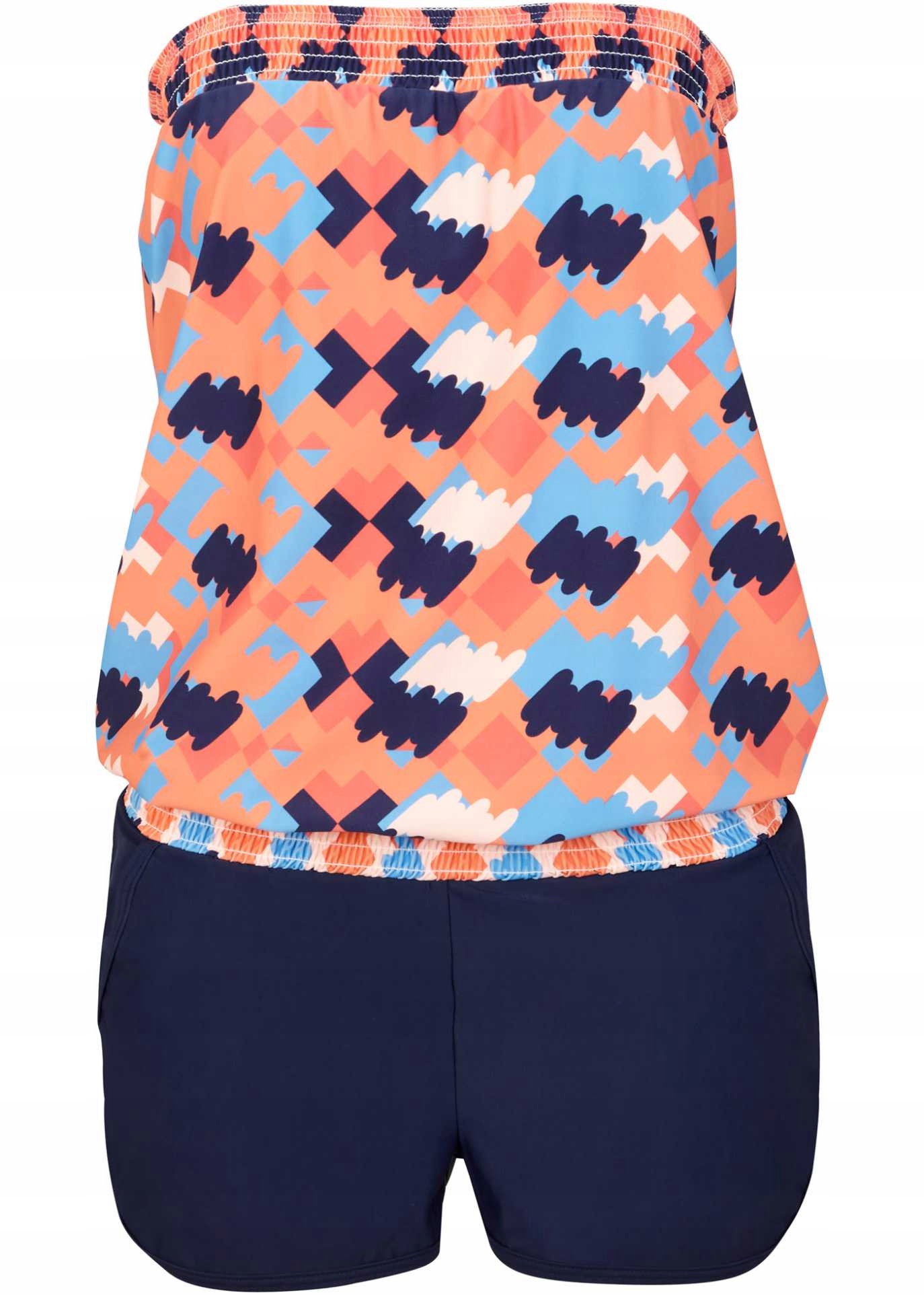 STRÓJ KĄPIELOWY KOMBINEZON KOSTIUM JEDNOCZĘŚCIOWY SPODENKI_38 (P3)