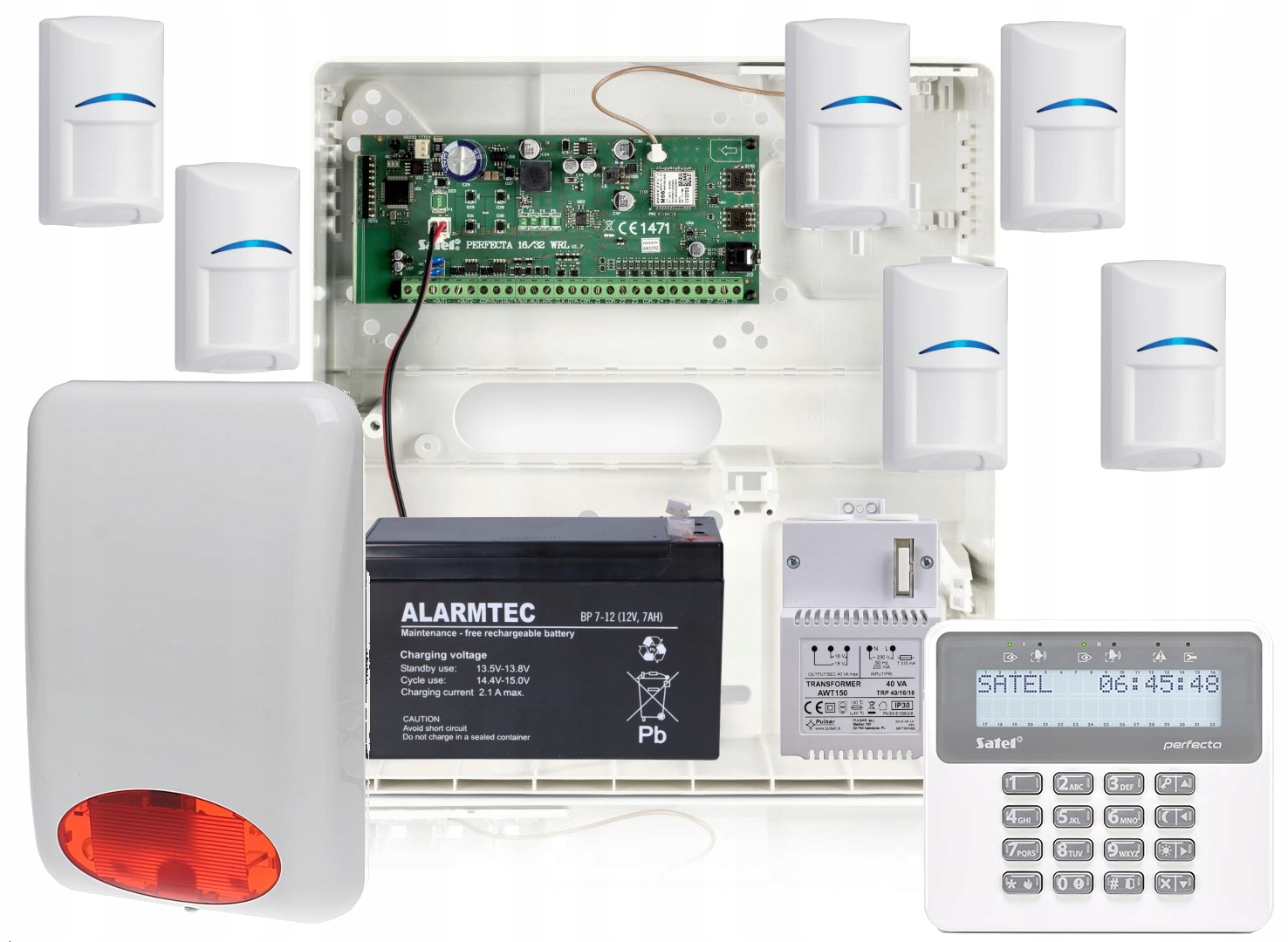 Sada 6 Pir detektorov Bosch a Perfecta 16 Set-a