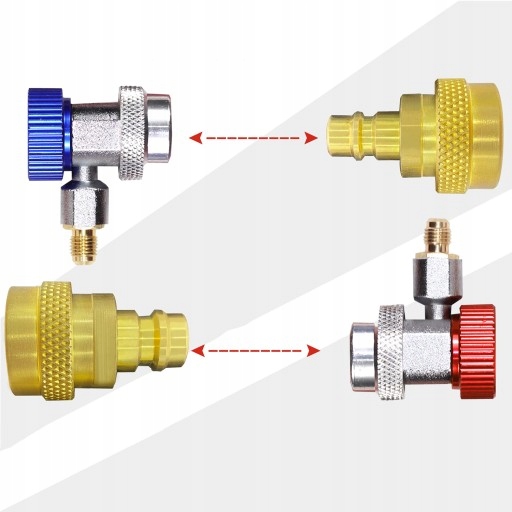 Adapter z R1234yf na R134a do Aut i Freon Waga produktu z opakowaniem jednostkowym 0.1 kg
