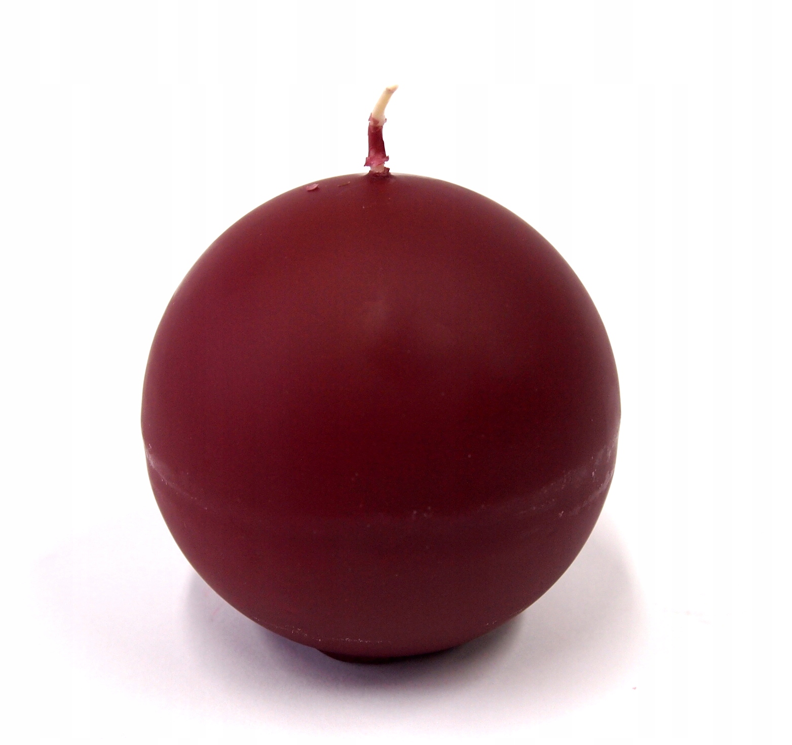 

Świeca Kula Matowa 80 mm Bordo