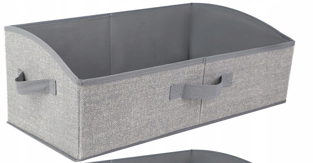 AiQInu Úložný box na oblečení a hračky 2 kusy 28 l skládací šedý pro domácnost