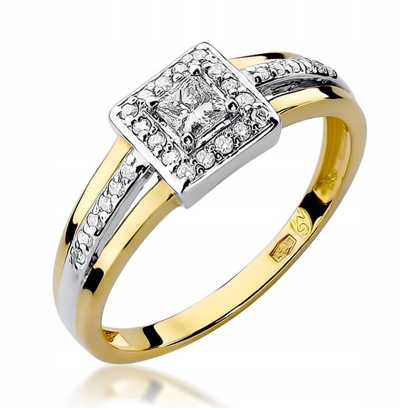 

Pierścionek Złoty Z Brylantami 0,29ct