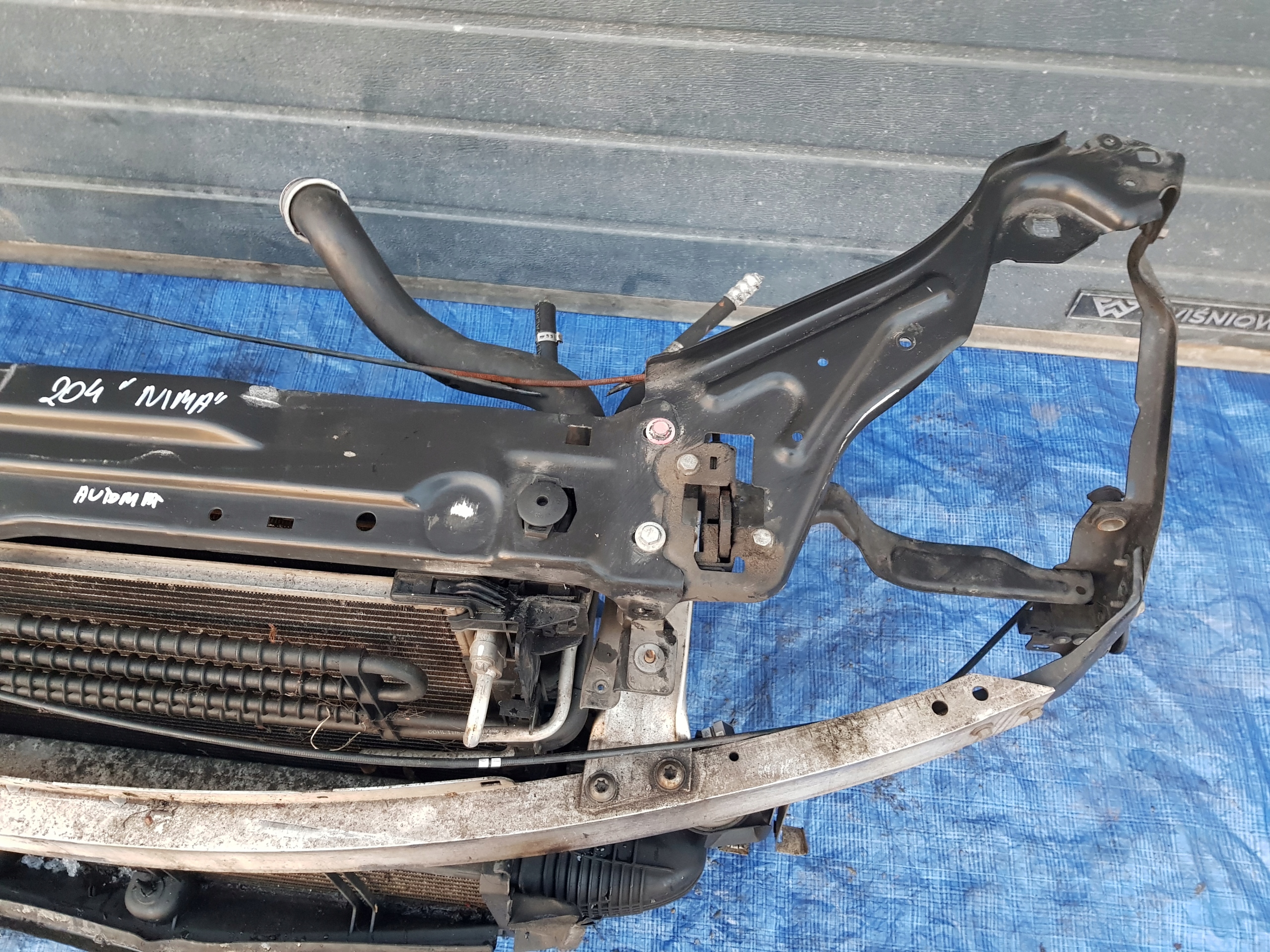 support panel for radiators radiator MERCEDES W204 2.2 CDI AUTOMAT