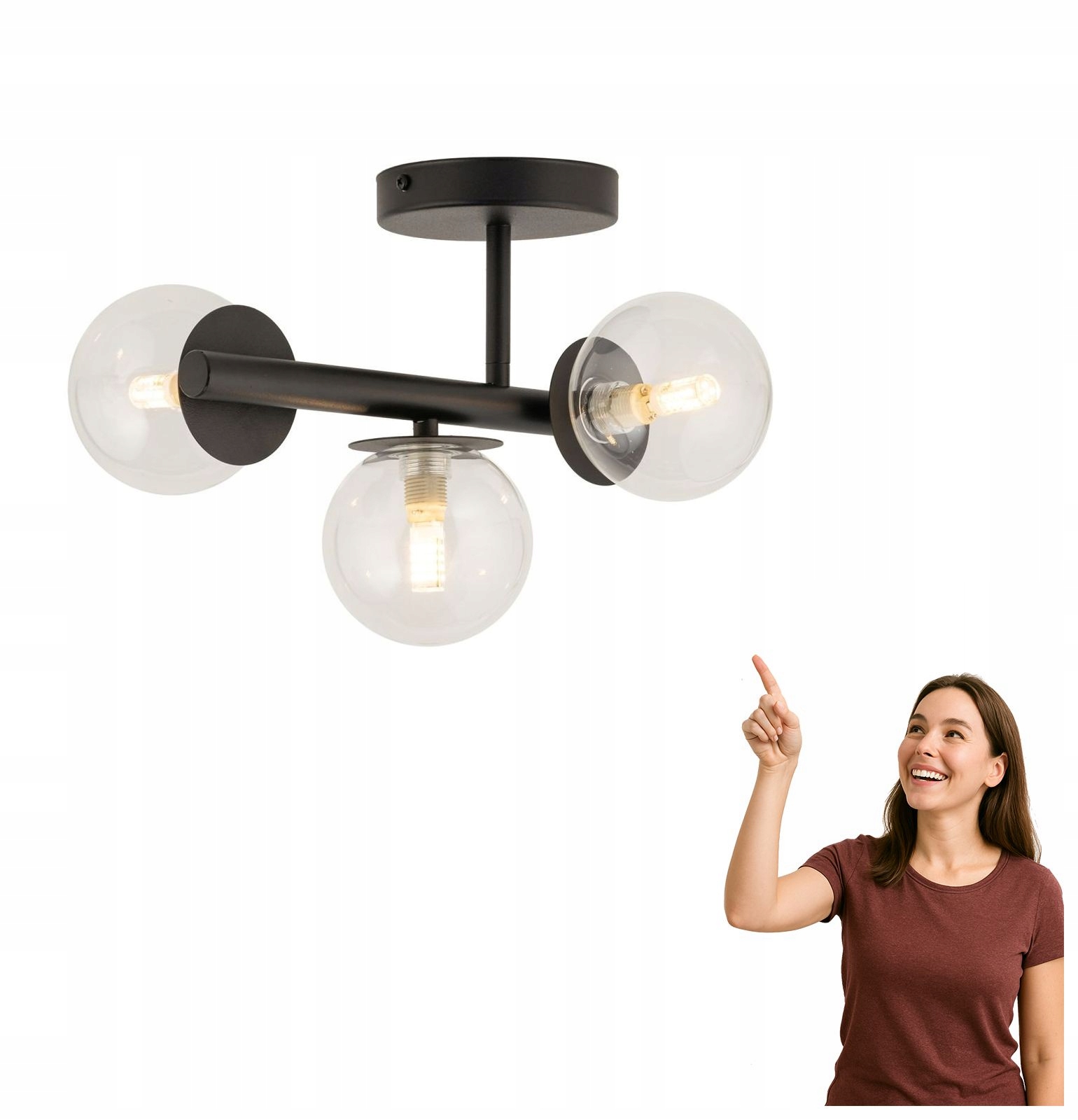 Stropná lampa Avola 3 40794 Sigma Lighting