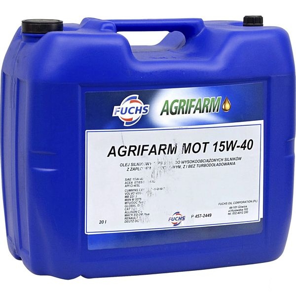 Моторное масло Agrifarm MOT 15w40 20L Fuchs
