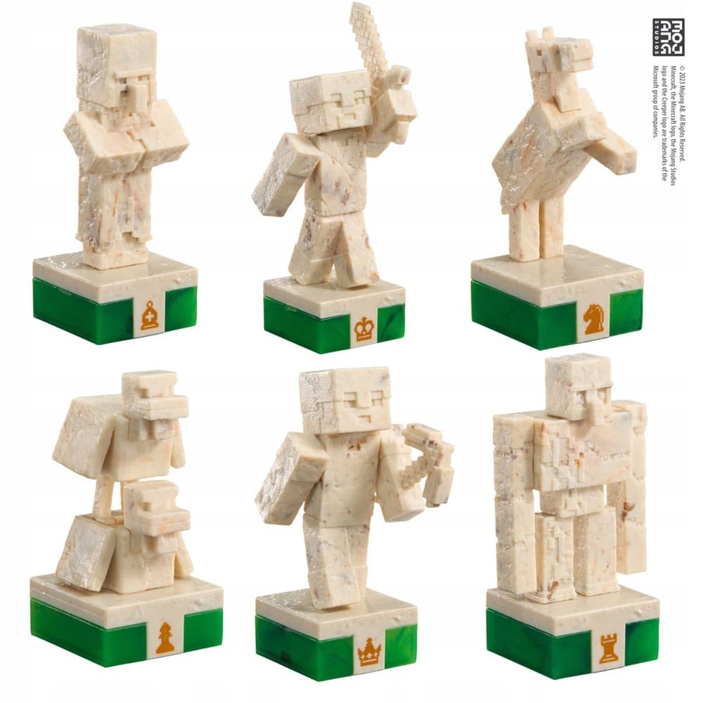 Minecraft Chess Set Overworld Heroes vs. Hostile Mobs Szachy Producent Noble Collection