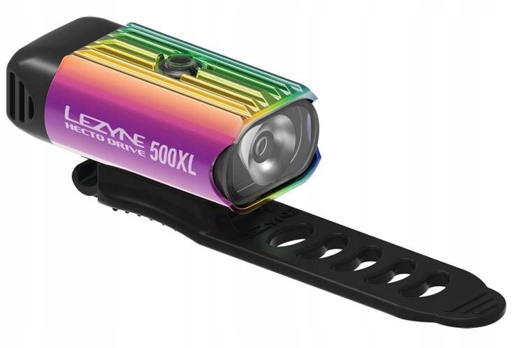 Přední světlo Lezyne Led Hecto Drive 500XL 500 lumenů, Usb, neo metallic
