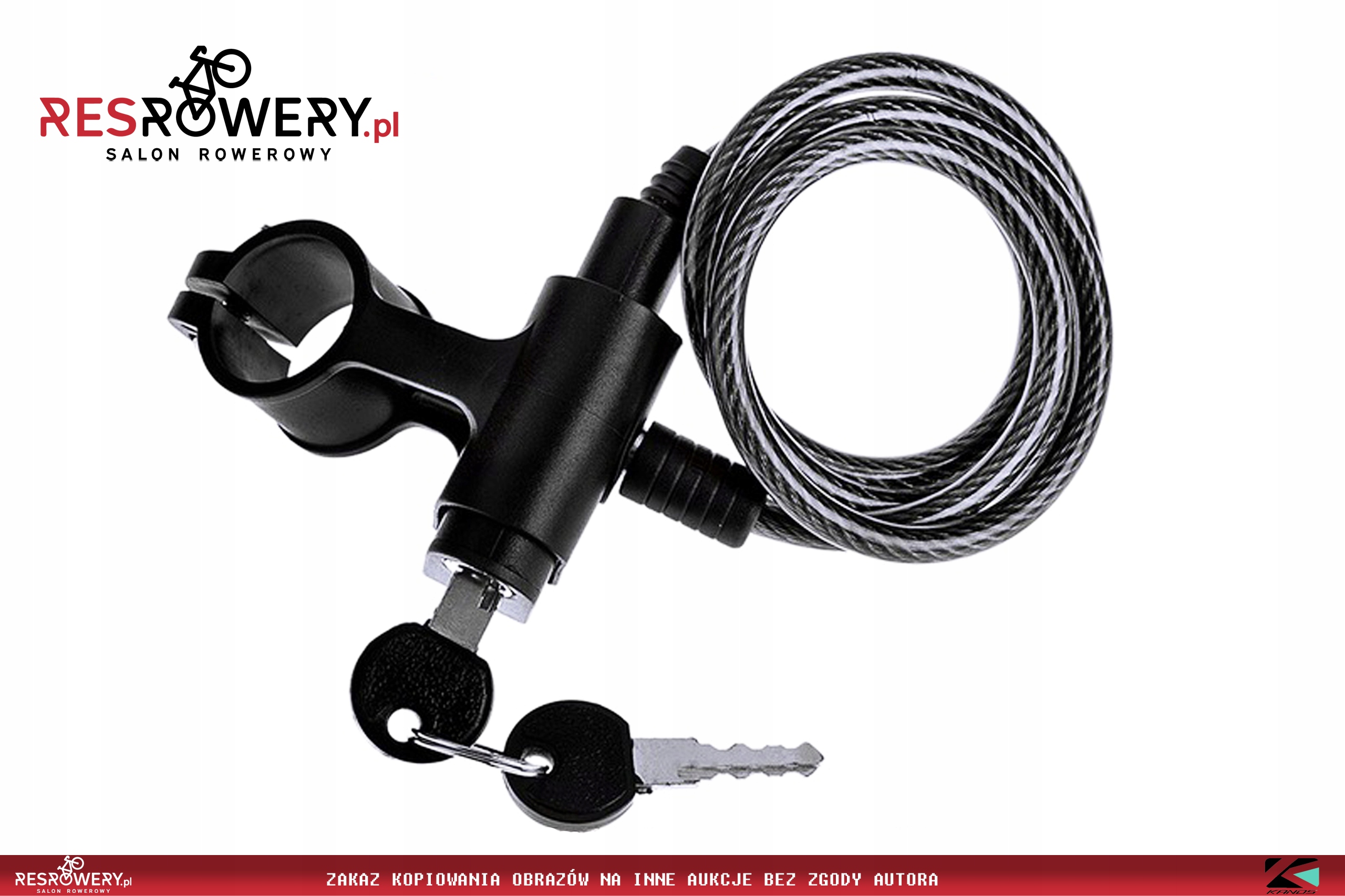 ZAMKNIĘCIE ROWEROWE SPIRALNE KELLYS KLS BILL 800MM Rodzaj linka