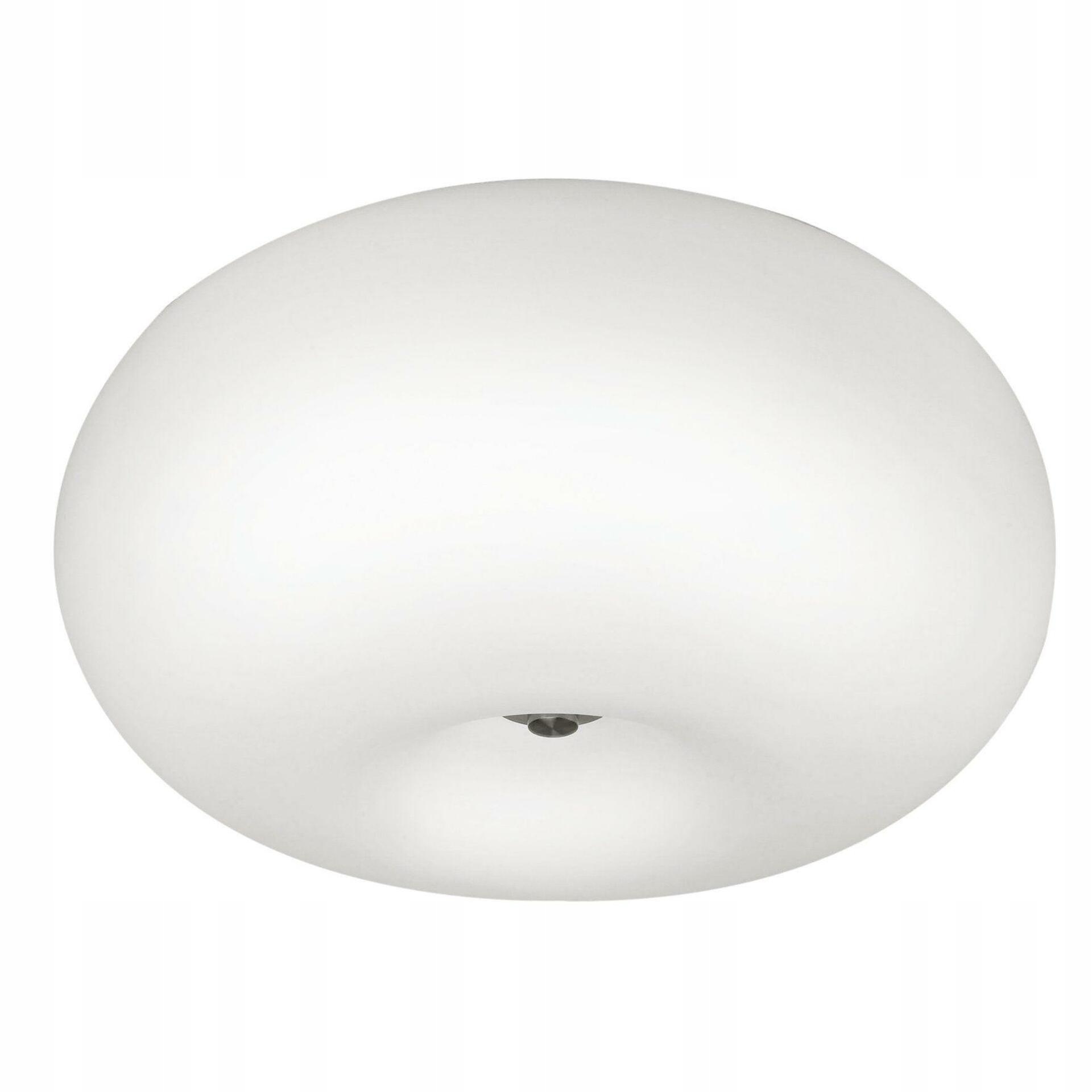 Stropné svietidlo Eglo Optica E27 2x60W matný nikel/biela 35cm
