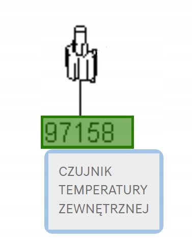 CZUJNIK TEMPERATURY ZEWNĘTRZNEJ HYUNDAI i40