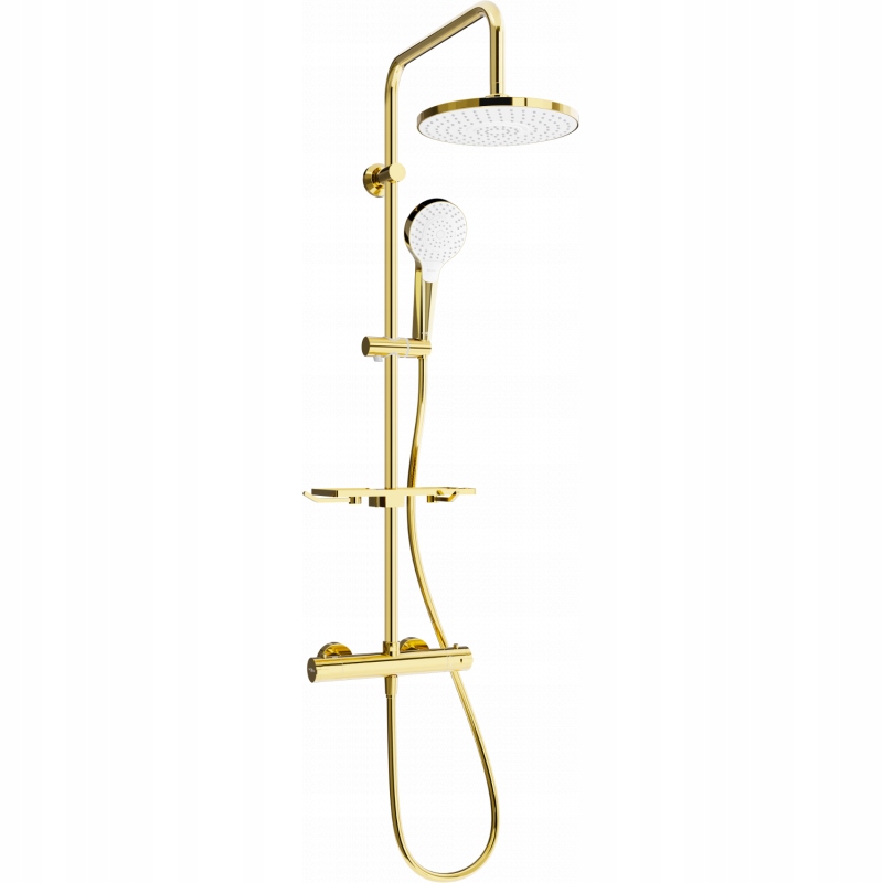 Mexen KT05 odkrytý sprchový set s dešťovou sprchovou hlavicí a termostatick