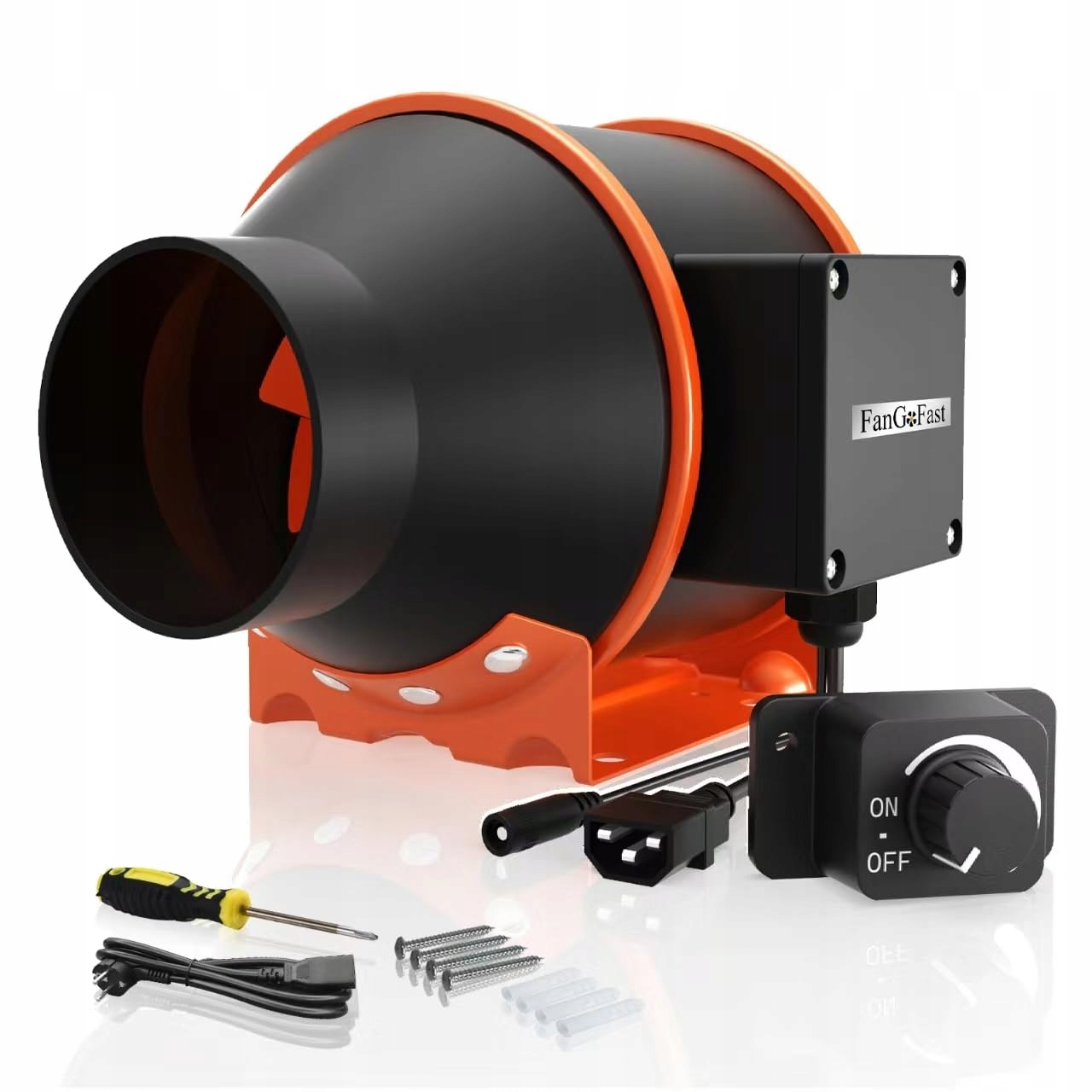 Dvojstupňový kanálový odsávací ventilátor 100 mm 360 m³/h