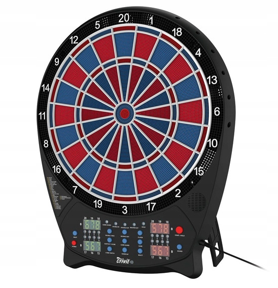Dart tablica tarcza elektroniczna lotki rzutki darta Led cyber match crivit