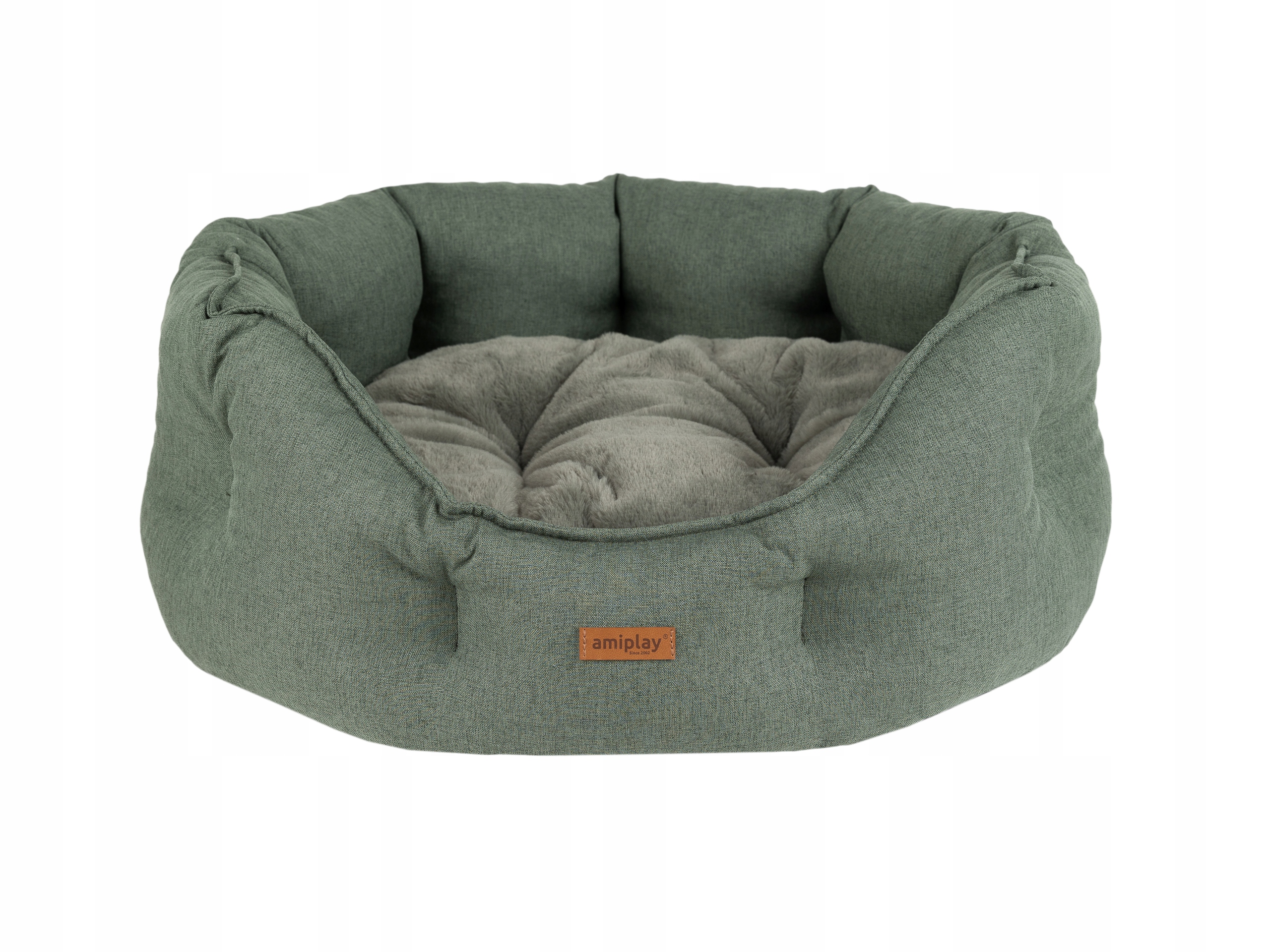 Levně Amiplay Pelíšek Colosseum Como S 47x40x21 cm zelená