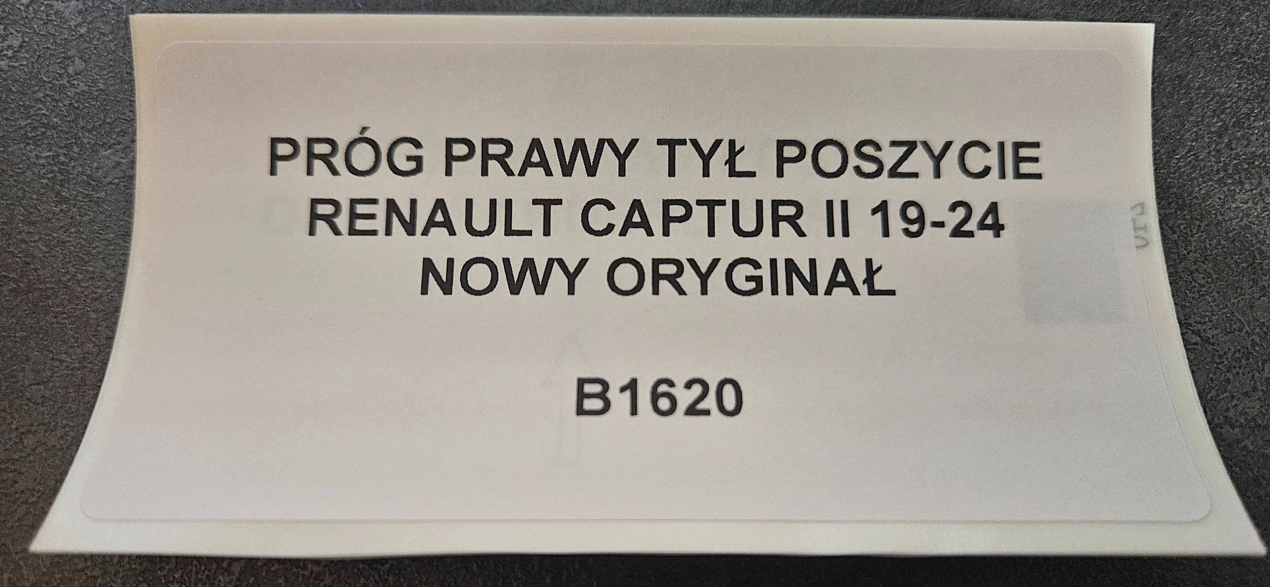 threshold right rear part side RENAULT CAPTUR II 19-24 new original