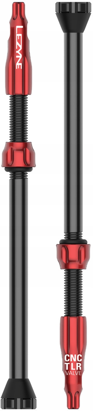 Cnc bezdušový ventil Lezyne 80 mm červený