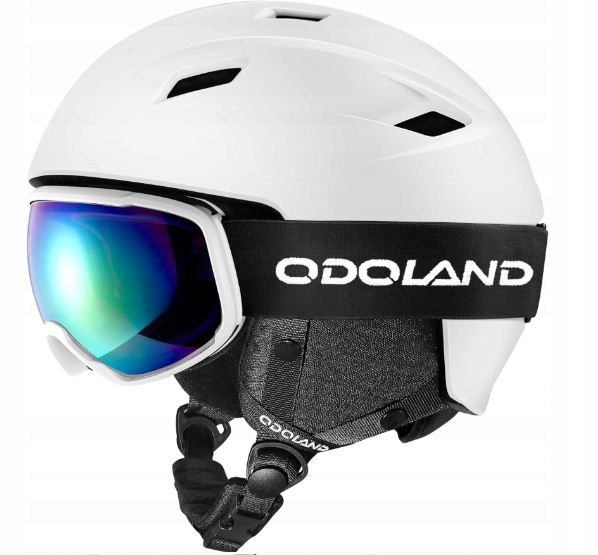 Lyžařská přilba Odoland SP0392 White M 55-59 Cm Brýle