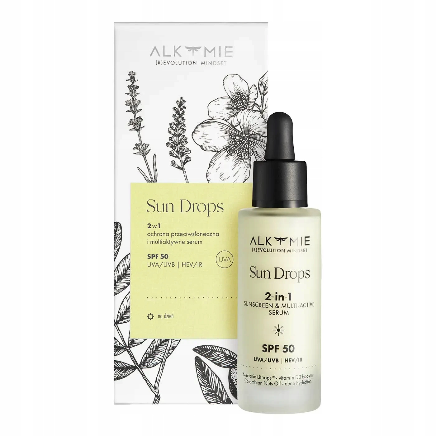 

Alkmie Sun Drops Spf 50 multiaktywne serum 30ml