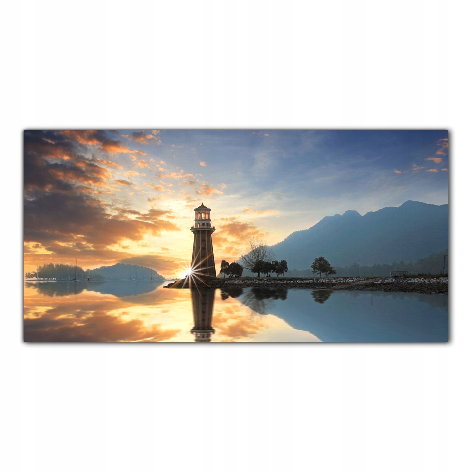 

Obraz na szkle Foto Latarnia Morska Plaża 120x60