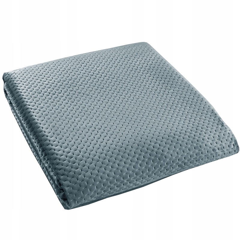 Prošívaný přehoz moderní velvet 220x240 Premium šedý 41