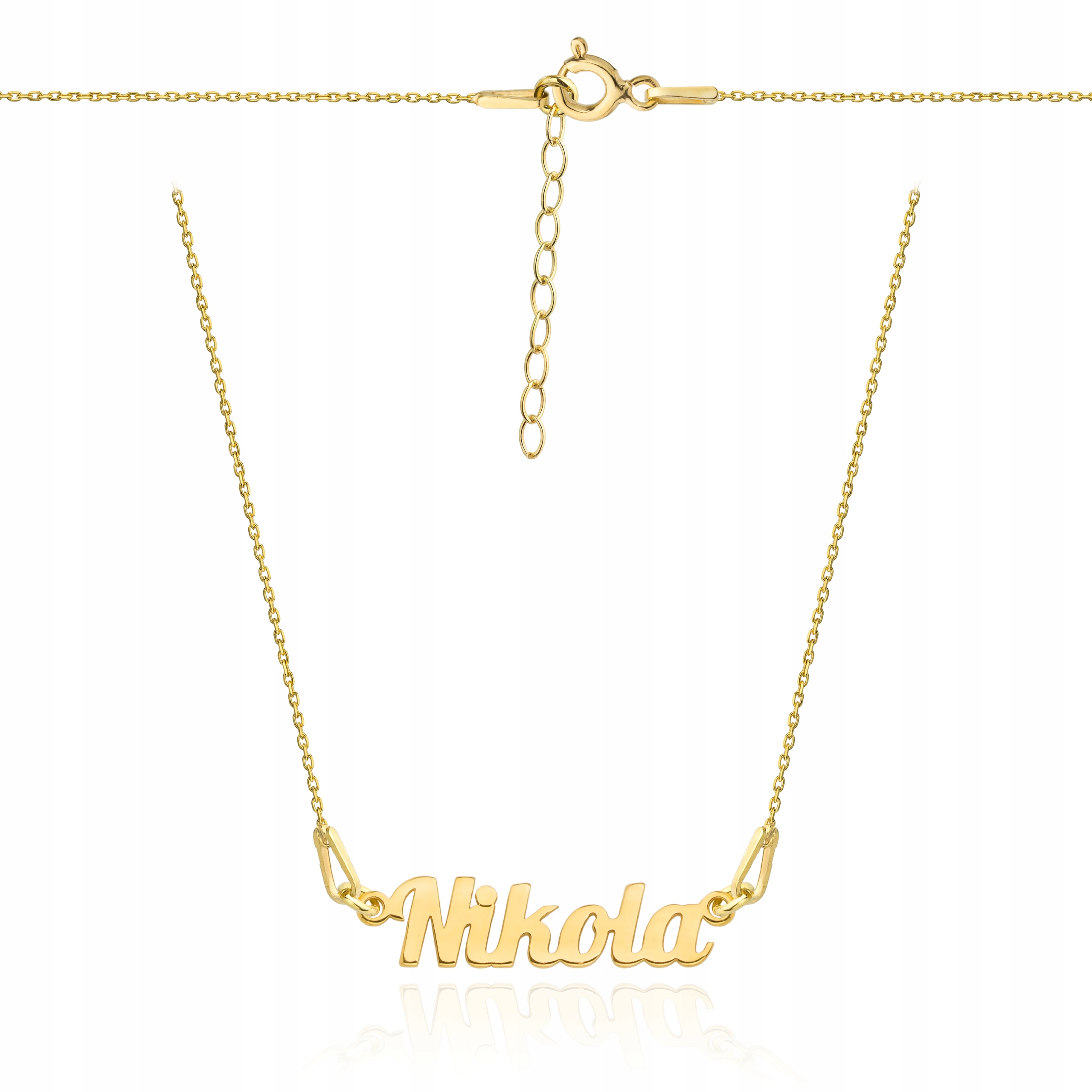 

Naszyjnik imię z imieniem Nikola srebro 925 zł