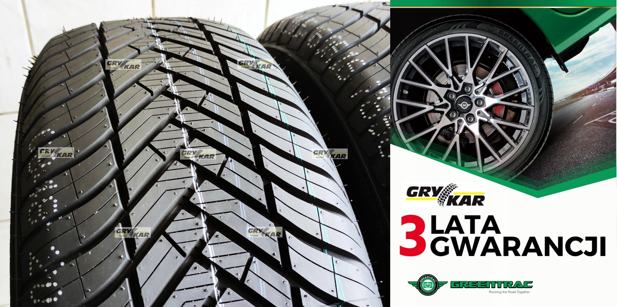 Opony 205/60R16 Greentrac Season Master C/B/71dB 25r 3 lata gwar. 215zł/szt