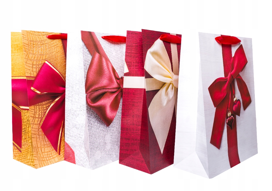 

Torby Papierowe Świąteczne na Prezenty 24x18 10szt