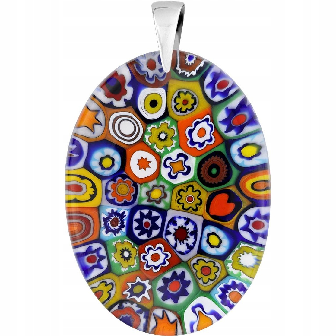 Dámský přívěsek Harf vícebarevný sklo murano