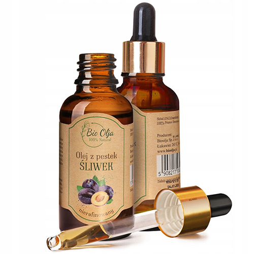 Olej z Pestek Śliwek BIO - Głębokie Nawilżenie i Rewitalizacja Skóry 50ml