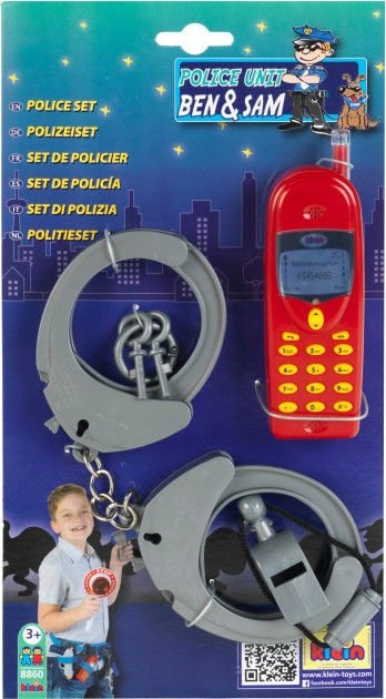

Klein Zestaw Policyjny Telefon Kajdanki Gwizdek 3+
