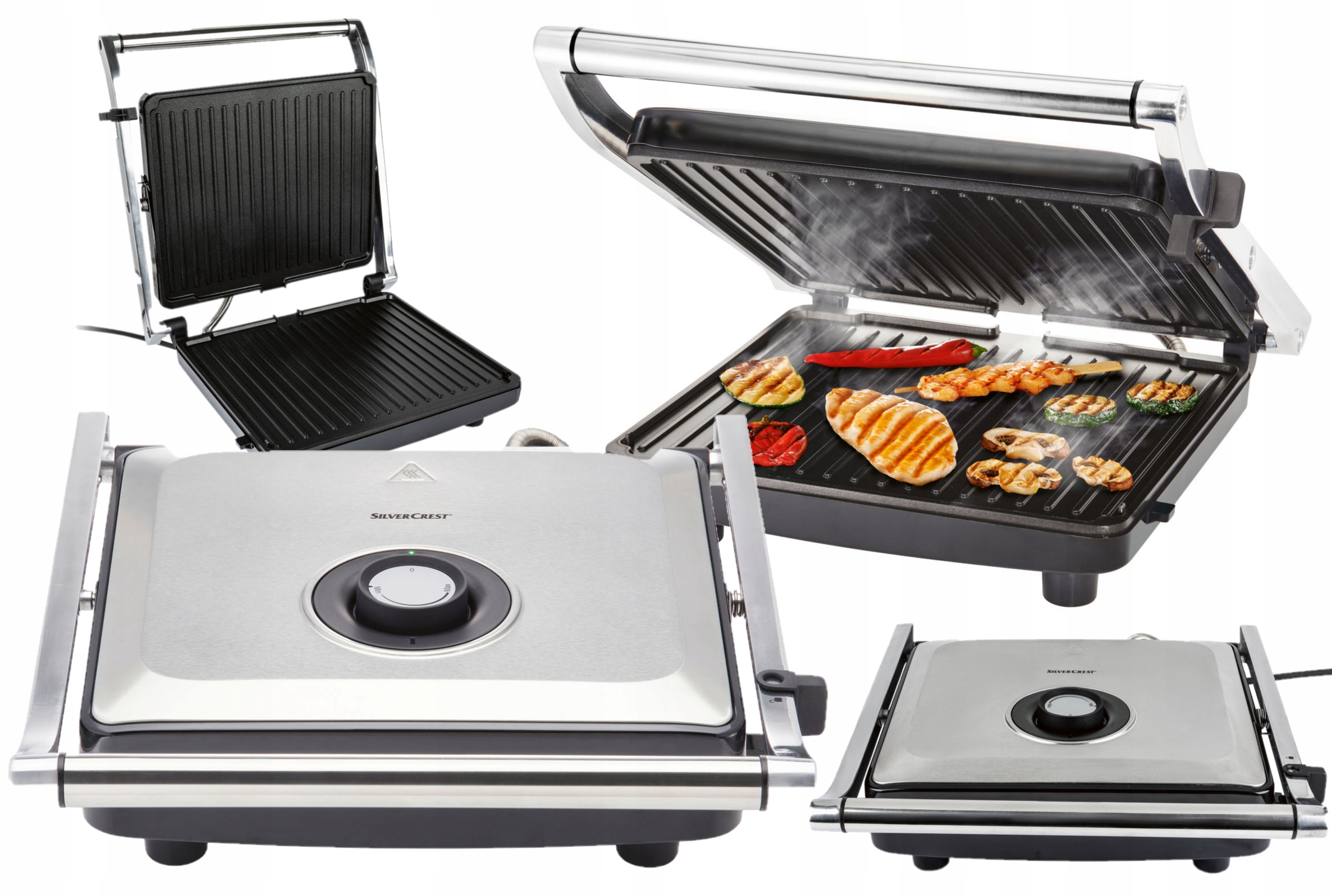 GRILL KONTAKTOWY SILVERCREST SPM 2000 F3