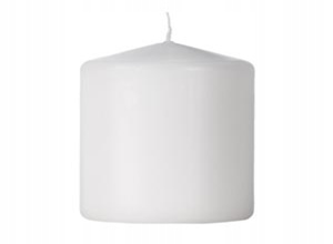 

Świeca tradycyjna Biała bezzapachowa Komunia walec