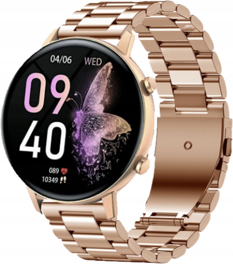 SMARTWATCH DAMSKI ZEGAREK CIŚNIENIE CYKL - 2 PASKI