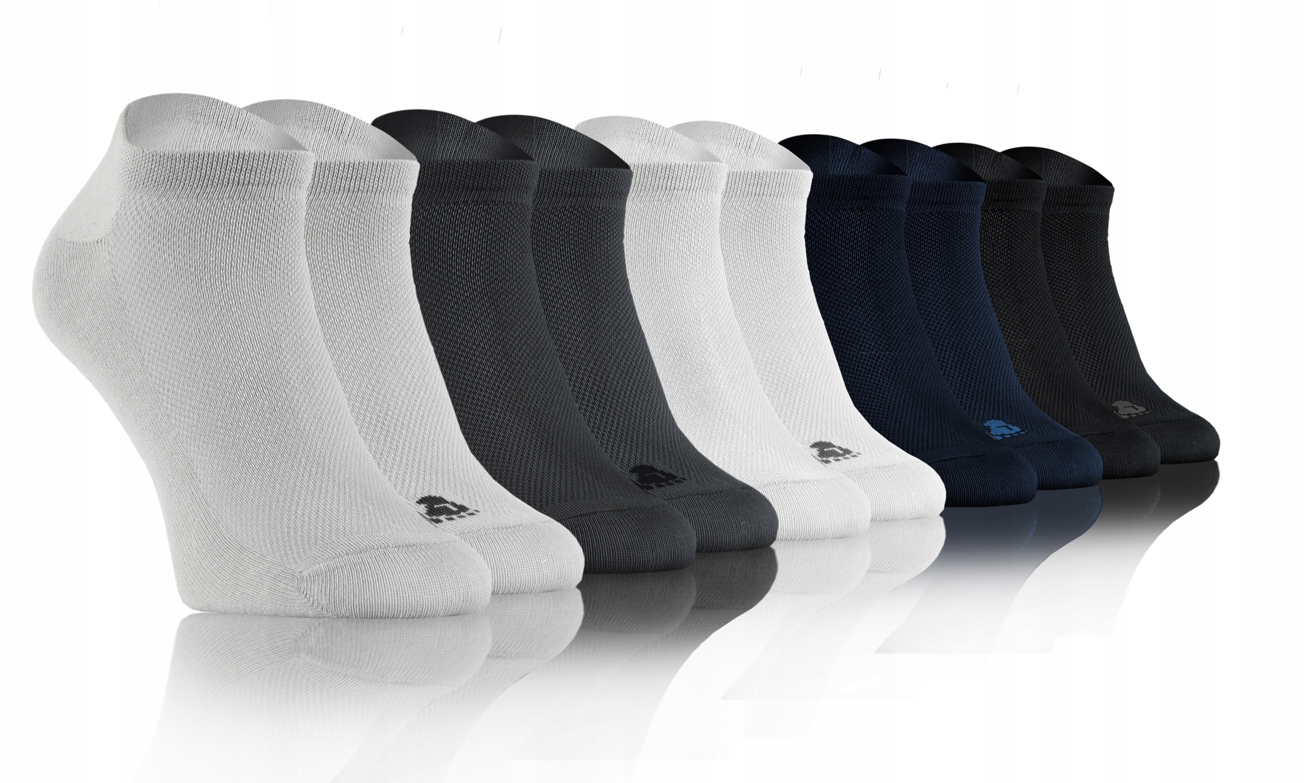 Sesto Senso 5-PAK Skarpety stopki Sneakers bawełna oddychające 2 MIX 38-40