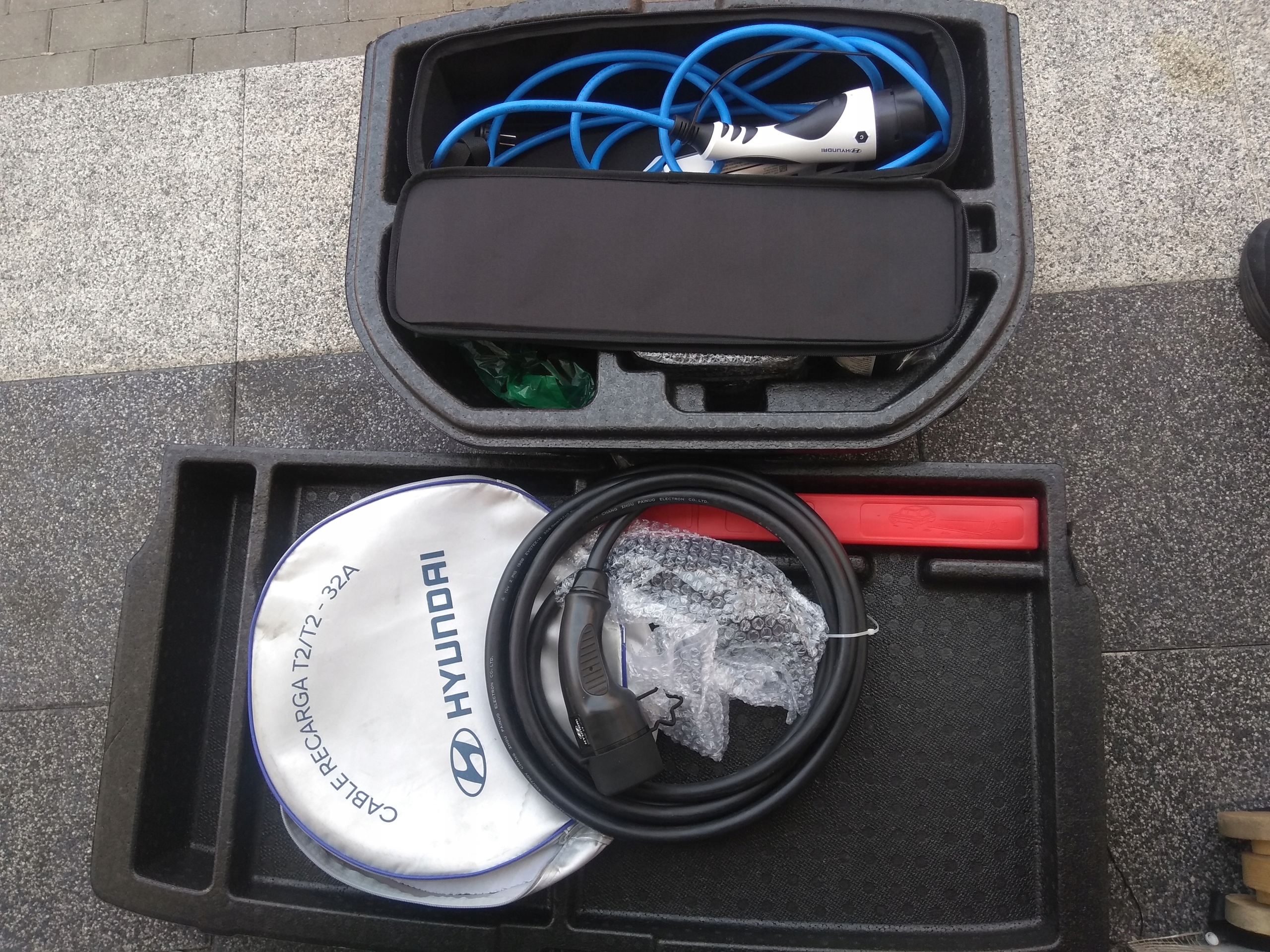 Hyundai Ioniq kona зарядное устройство type2 электрический кабель