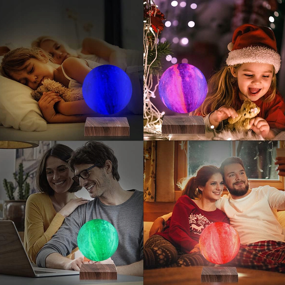 LEWITUJĄCA LAMPA STOŁOWA KSIĘŻYCOWA 16 KOLORÓW Kolor wielokolorowy